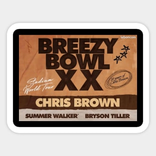 Chris Brown Breezy Bowl Xx Sticker